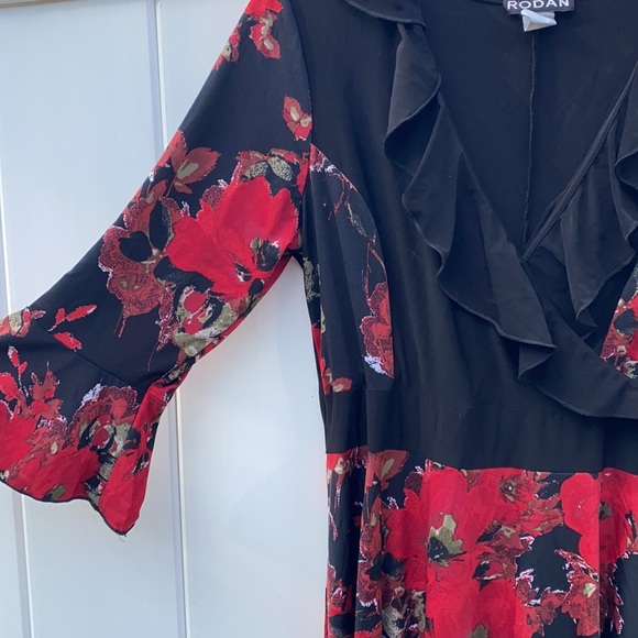 Red RODAN dress - Picture 2 of 4